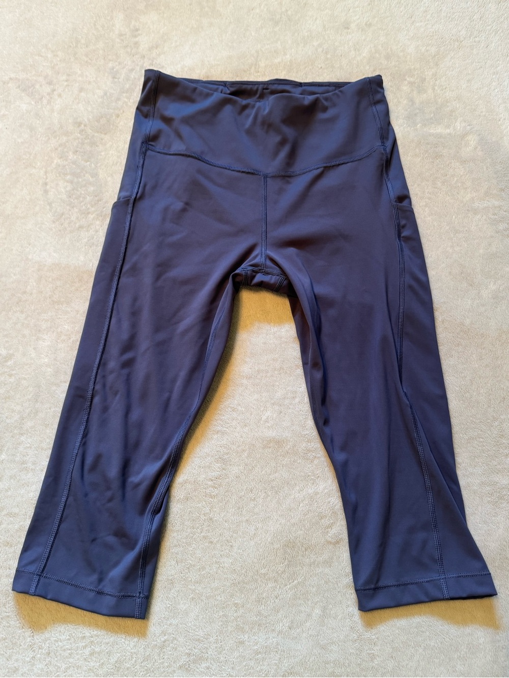 Athleta SP Ultimate Stash Pocket Crop Navy Capri Workout Leggings